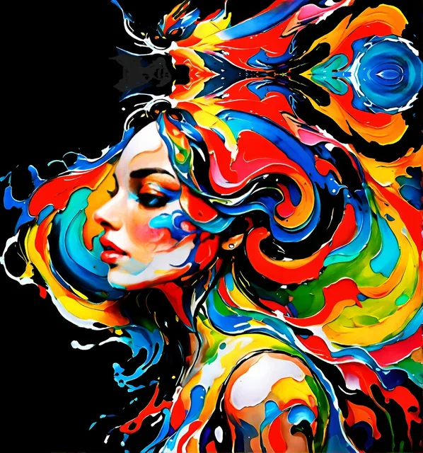 Lady With Paint