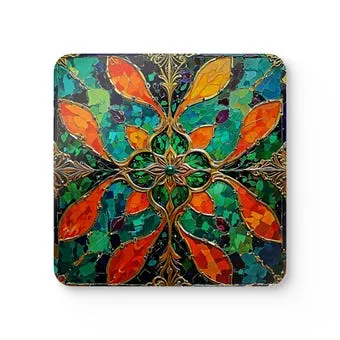 Morocco Style Corkwood Coaster Set