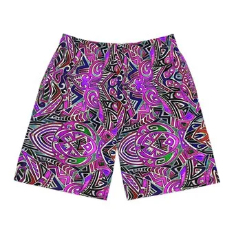 Purple Indo Jogger Shorts