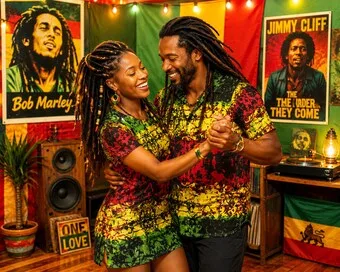 Reggae Stripe T-Shirt Dress