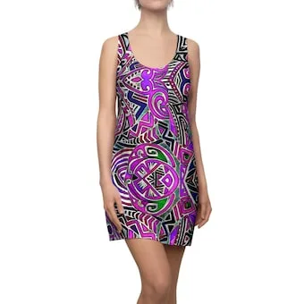 Purple Indo Racerback Dress