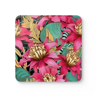 Morning Garden Corkwood Coaster Set