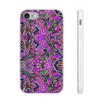 Purple Indo iPhone Flexi Case