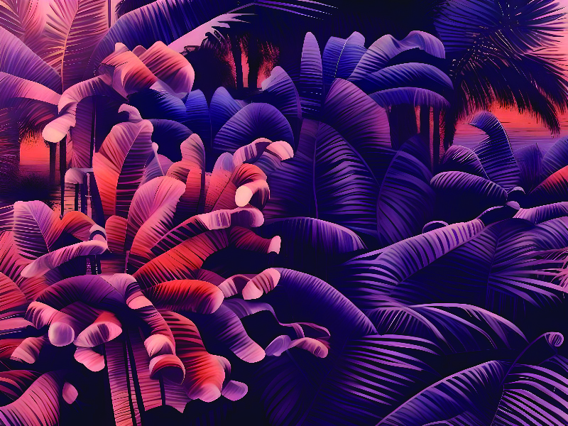 Palm At Night - Image 2