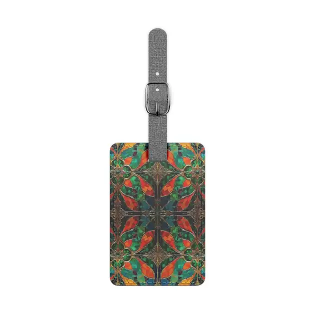 Colorful Kaleidoscope Rectangle Luggage Tag