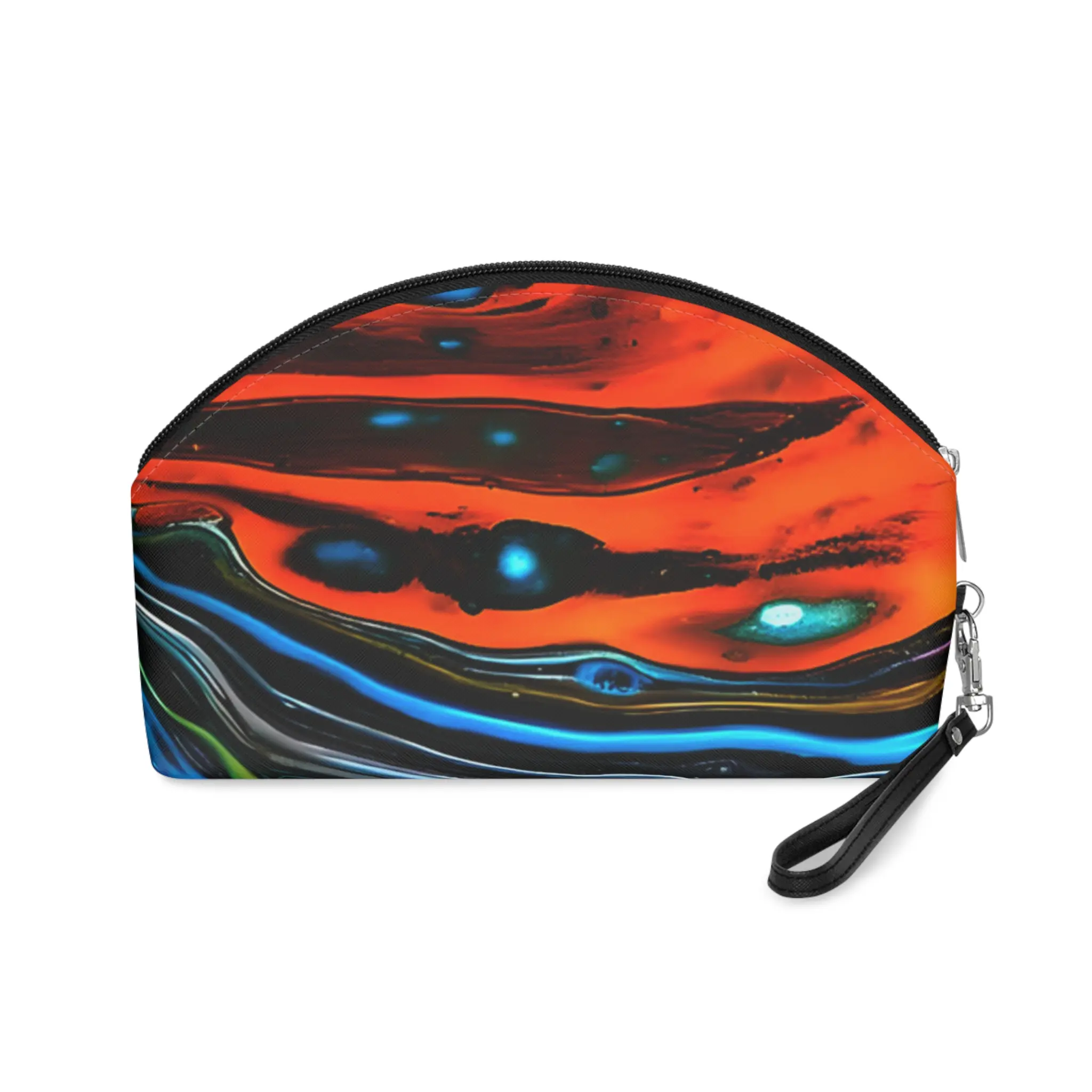 Cosmic Swirl Makeup Bag | Galaxy or Ocean-inspired Spiral Pouch - Image 2