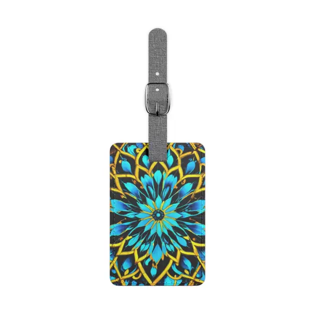 Saffiano Polyester Luggage Tag, Rectangle