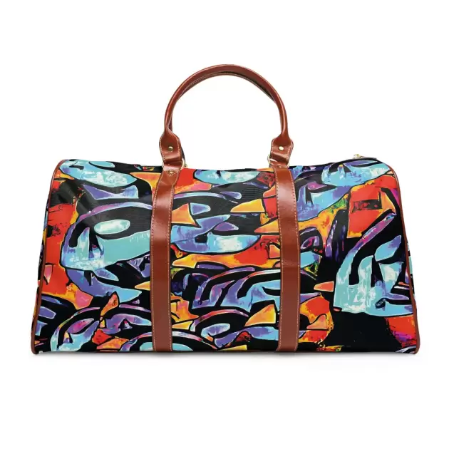 Blue Tang School Waterproof Travel Bag | Marine Fish Ocean Pattern