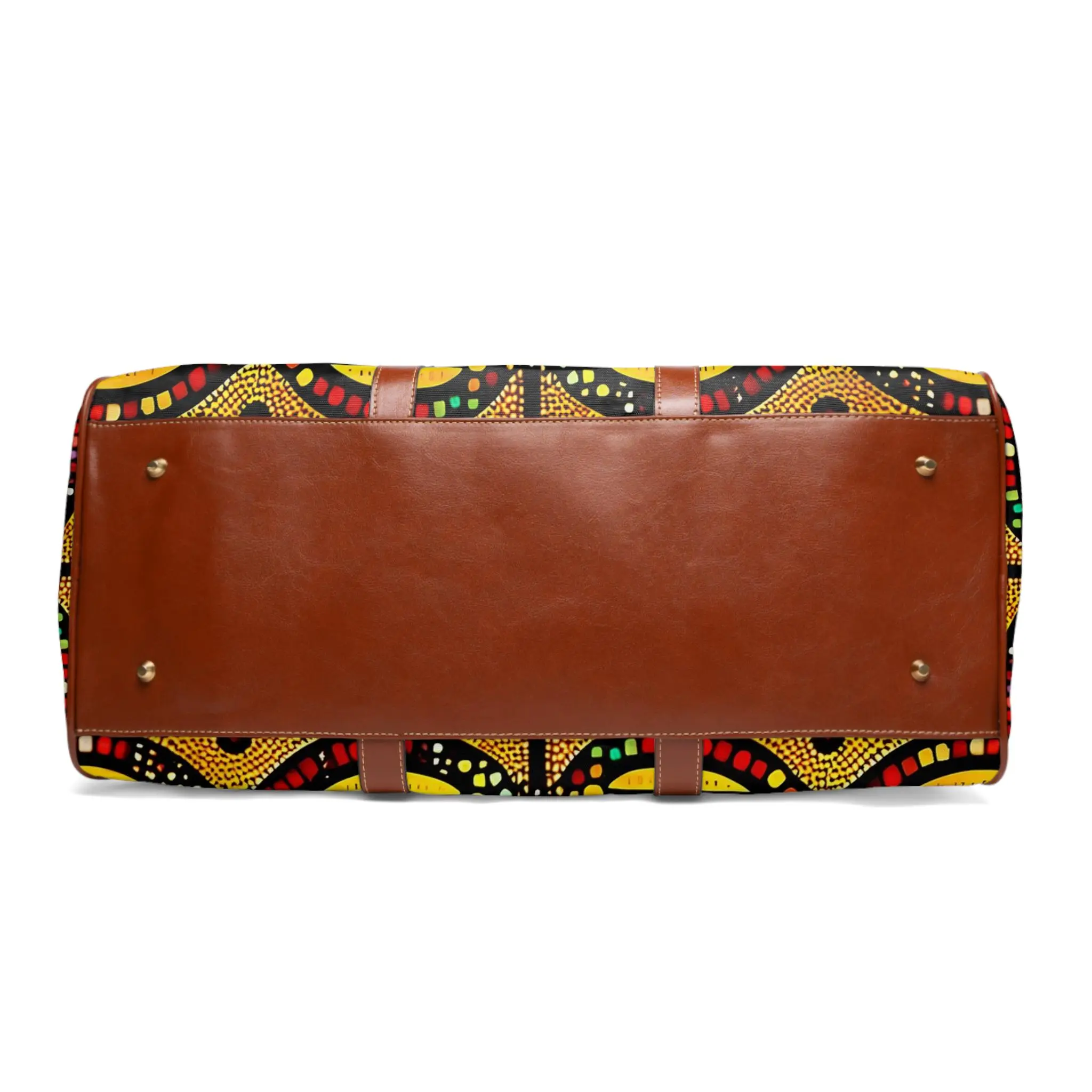 Colorful Tribal Waterproof Travel Duffle Bag - Bold Geometric Weekender