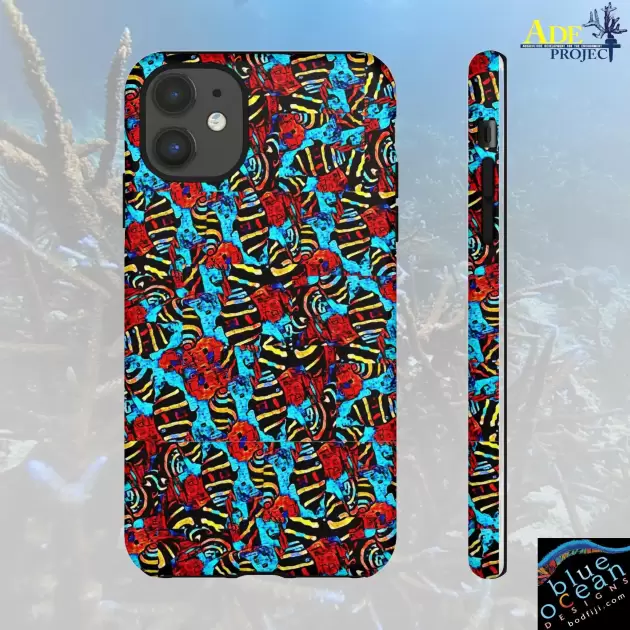 Small Snails iPhone Tough Case - Walt Smith Fiji Ocean Art - Supports ADE Reef Restoration