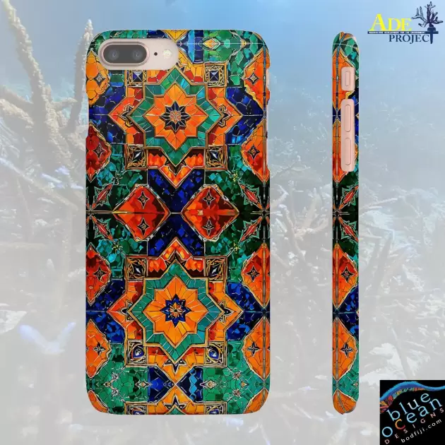 Moroccan Style iPhone Snap Case - Walt Smith Fiji Ocean Art - Supports ADE Reef Restoration