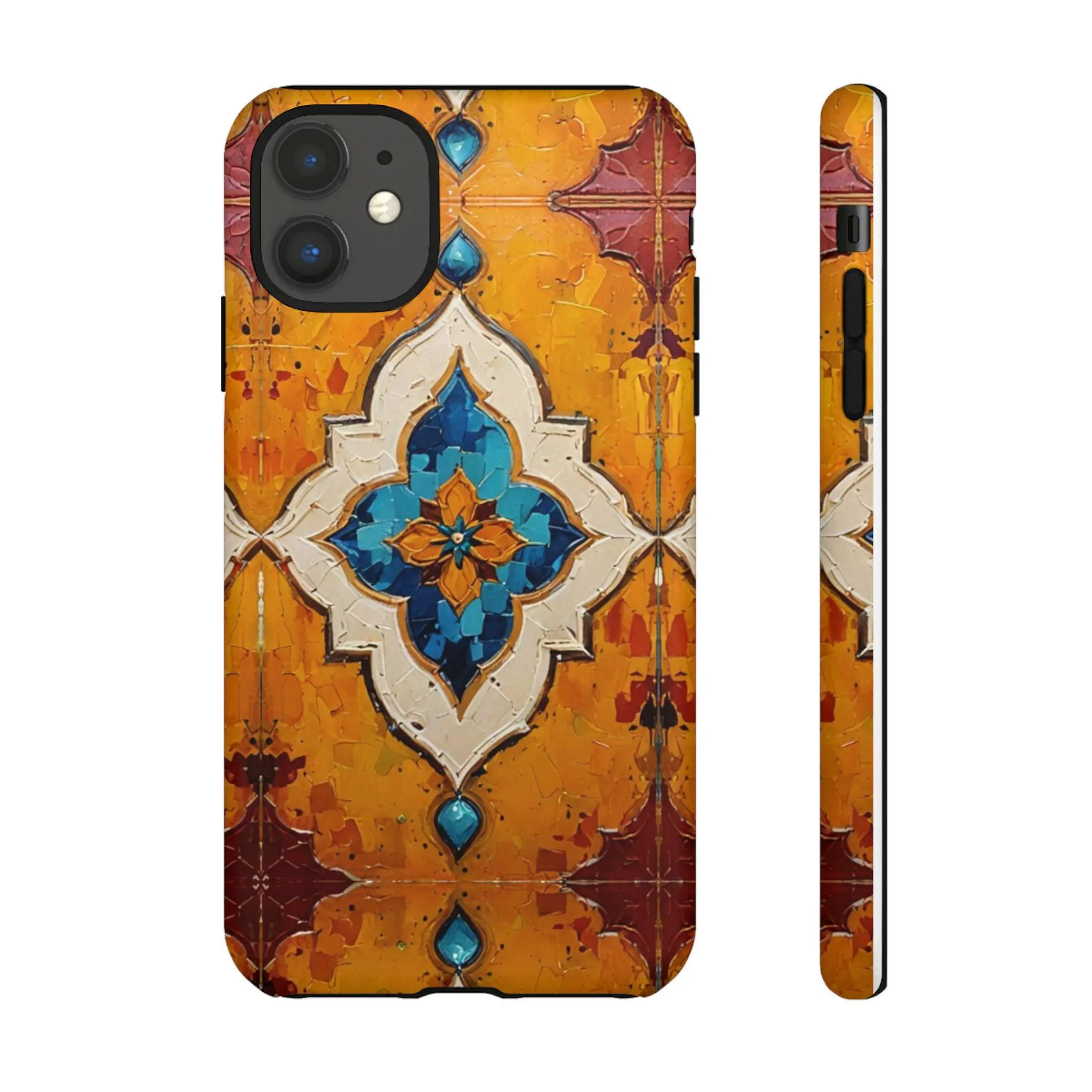 Morocco Tiles iPhone Tough Case - Walt Smith Fiji Ocean Art - Supports ADE Reef Restoration