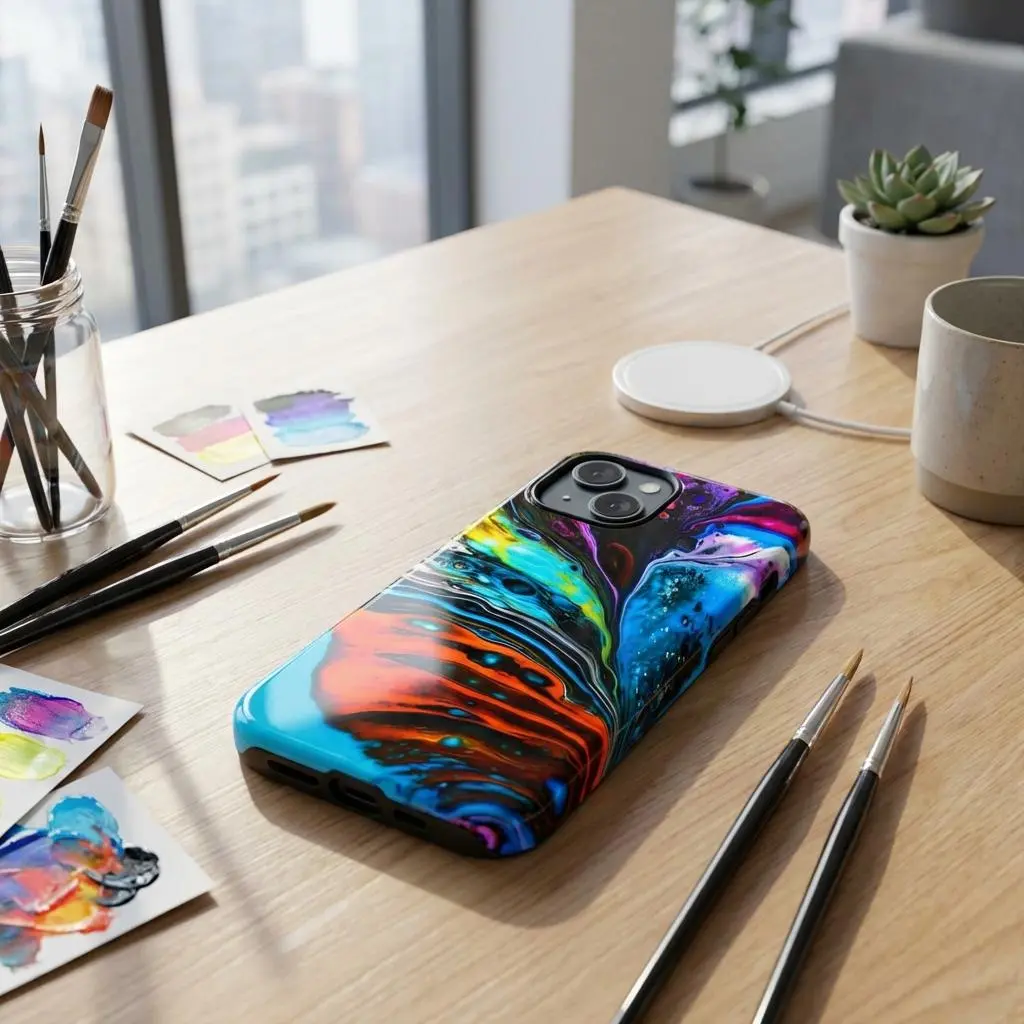 In the Flow iPhone Magnetic Case - Walt Smith Fiji Ocean Art - Supports ADE Reef Restoration