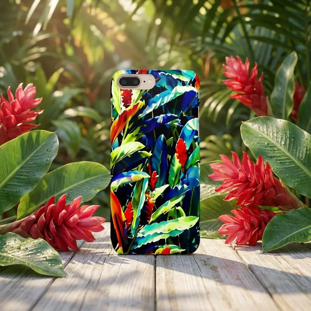 Floral Ginger iPhone Snap Case - Walt Smith Fiji Ocean Art - Supports ADE Reef Restoration