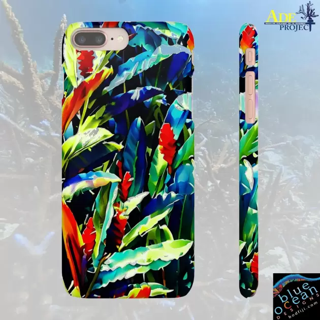 Floral Ginger iPhone Snap Case - Walt Smith Fiji Ocean Art - Supports ADE Reef Restoration