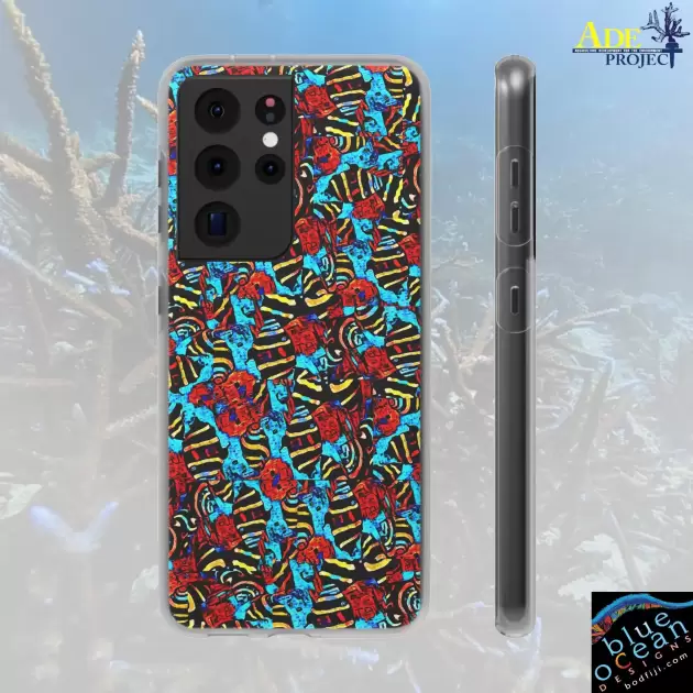 Small Snails Android Flexi Case - Walt Smith Fiji Ocean Art - Supports ADE Reef Restoration