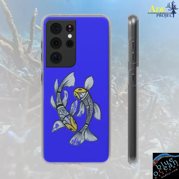Koi Fun Android Flexi Case - Walt Smith Fiji Ocean Art - Supports ADE Reef Restoration