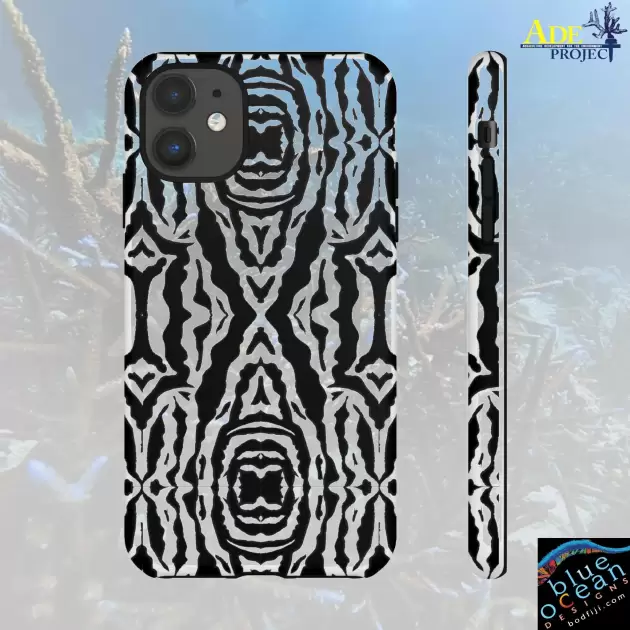 Zebra Confusion iPhone Tough Case - Walt Smith Fiji Ocean Art - Supports ADE Reef Restoration