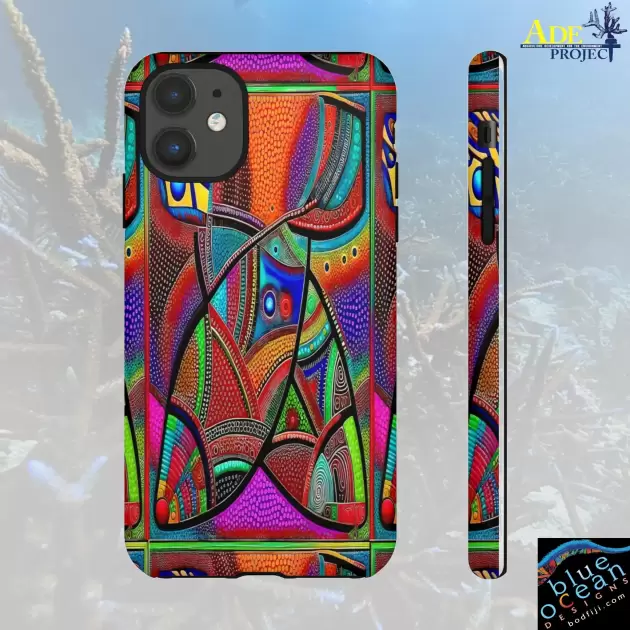 Artistic Fish iPhone Tough Case - Walt Smith Fiji Ocean Art - Supports ADE Reef Restoration
