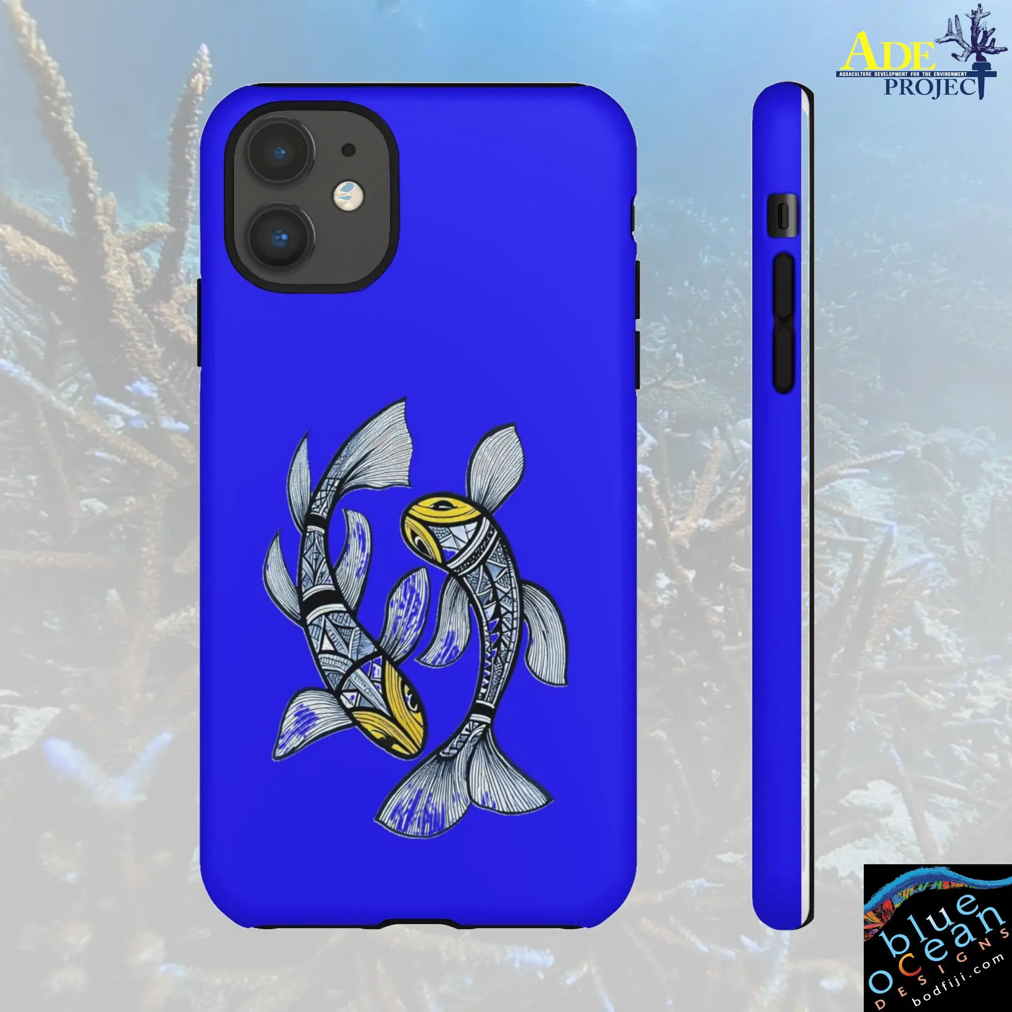 Koi Fun iPhone Tough Case - Walt Smith Fiji Ocean Art - Supports ADE Reef Restoration