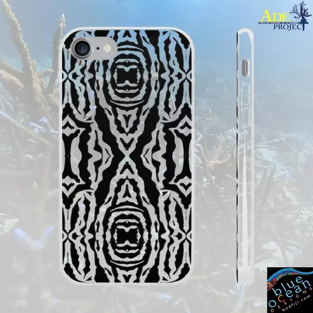 Zebra Confusion iPhone Flexi Case - Walt Smith Fiji Ocean Art - Supports ADE Reef Restoration
