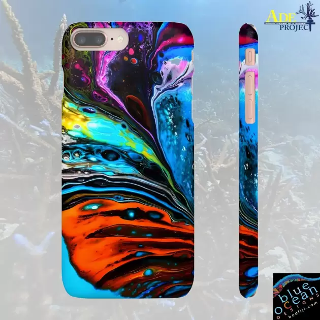 In the Flow iPhone Snap Case - Walt Smith Fiji Ocean Art - Supports ADE Reef Restoration