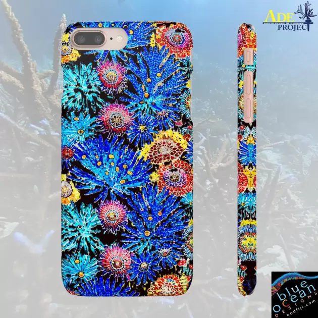 Coral Explosion iPhone Snap Case - Walt Smith Fiji Ocean Art - Supports ADE Reef Restoration