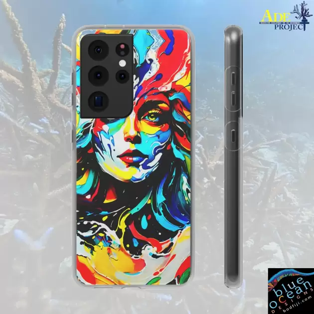 Wild Night Android Flexi Case - Walt Smith Fiji Ocean Art - Supports ADE Reef Restoration