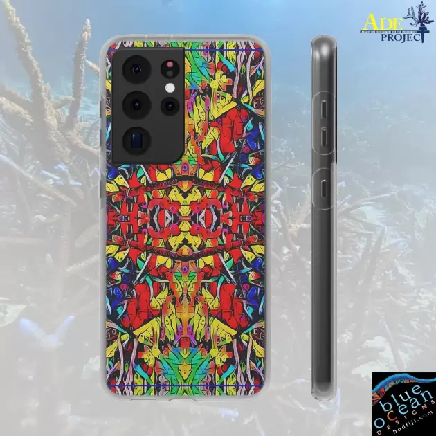 Surfs Up Android Flexi Case - Walt Smith Fiji Ocean Art - Supports ADE Reef Restoration