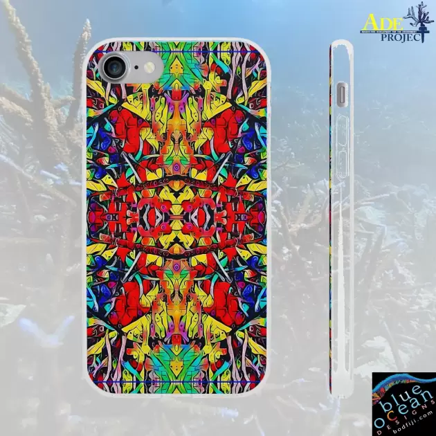 Surfs Up iPhone Flexi Case - Walt Smith Fiji Ocean Art - Supports ADE Reef Restoration