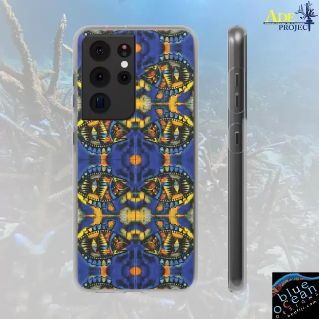 Unicorn Tang Android Flexi Case - Walt Smith Fiji Ocean Art - Supports ADE Reef Restoration