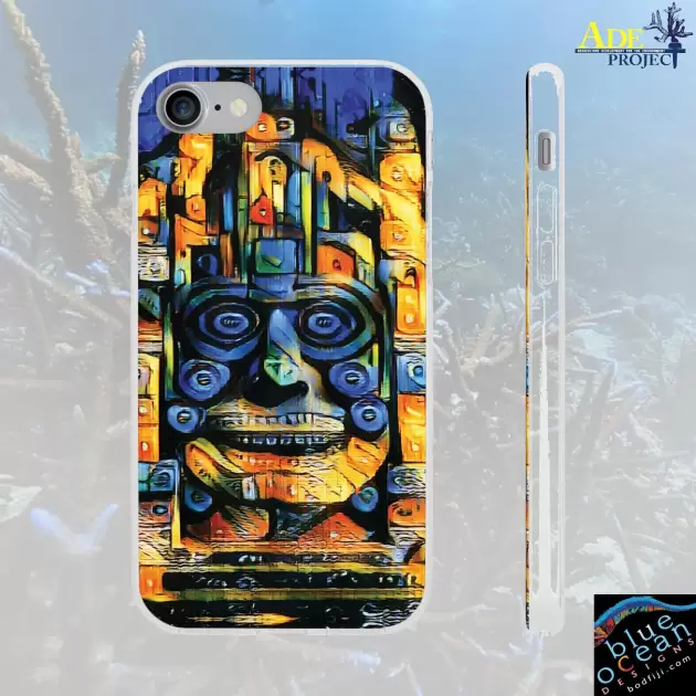 Purple Face iPhone Flexi Case - Walt Smith Fiji Ocean Art - Supports ADE Reef Restoration