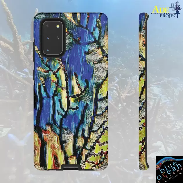 Deep Fan Android Tough Case - Walt Smith Fiji Ocean Art - Supports ADE Reef Restoration