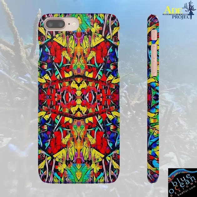 Surfs Up iPhone Snap Case - Walt Smith Fiji Ocean Art - Supports ADE Reef Restoration
