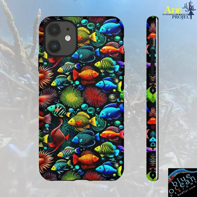 Something Fishy iPhone Tough Case - Walt Smith Fiji Ocean Art - Supports ADE Reef Restoration
