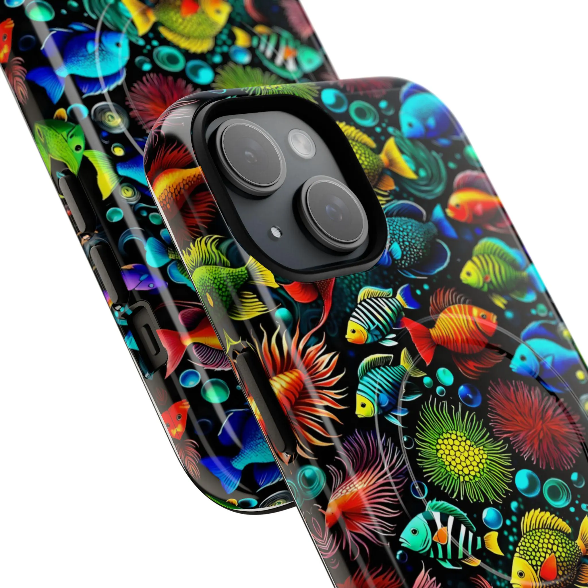 Something Fishy iPhone Magnetic Case - Walt Smith Fiji Ocean Art - Supports ADE Reef Restoration