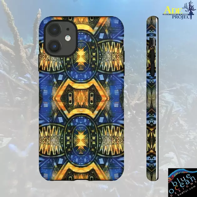 Blue Shield iPhone Tough Case - Walt Smith Fiji Ocean Art - Supports ADE Reef Restoration