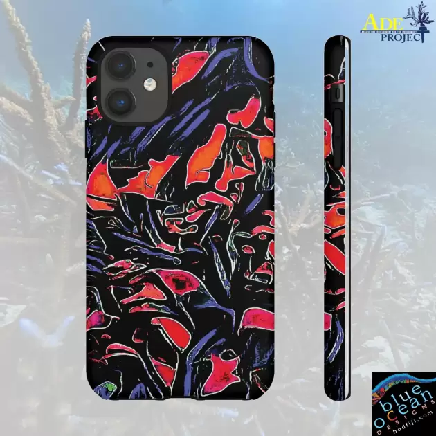 Dark Rider iPhone Tough Case - Walt Smith Fiji Ocean Art - Supports ADE Reef Restoration
