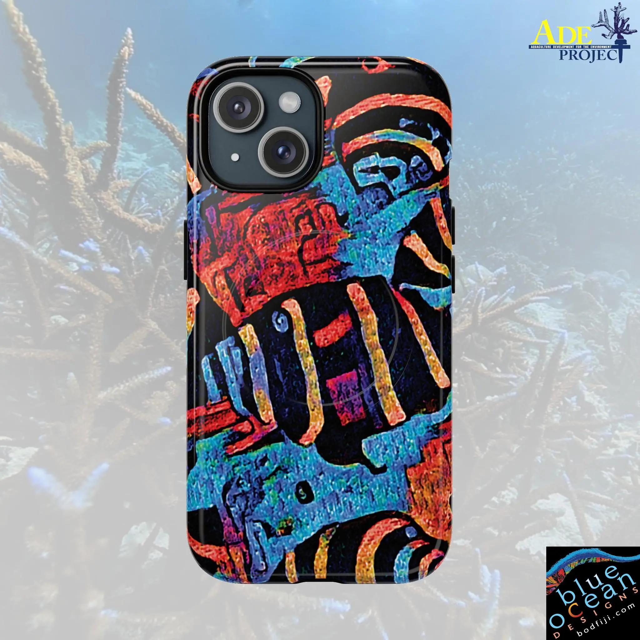 Last Dance iPhone Magnetic Case - Walt Smith Fiji Ocean Art - Supports ADE Reef Restoration