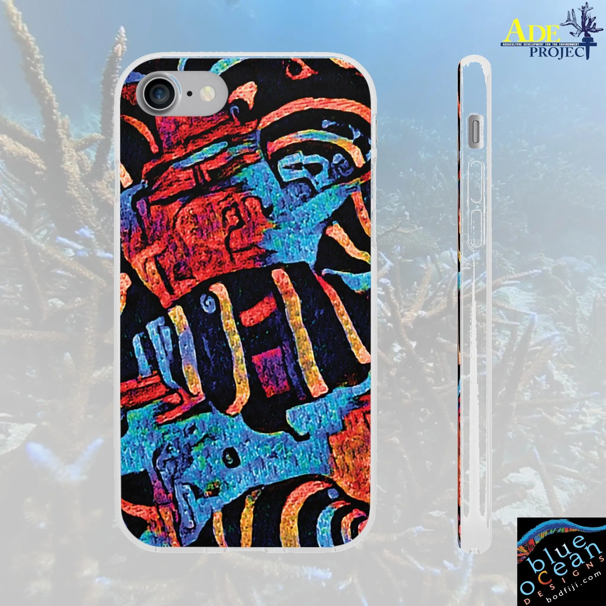 Last Dance iPhone Flexi Case - Walt Smith Fiji Ocean Art - Supports ADE Reef Restoration