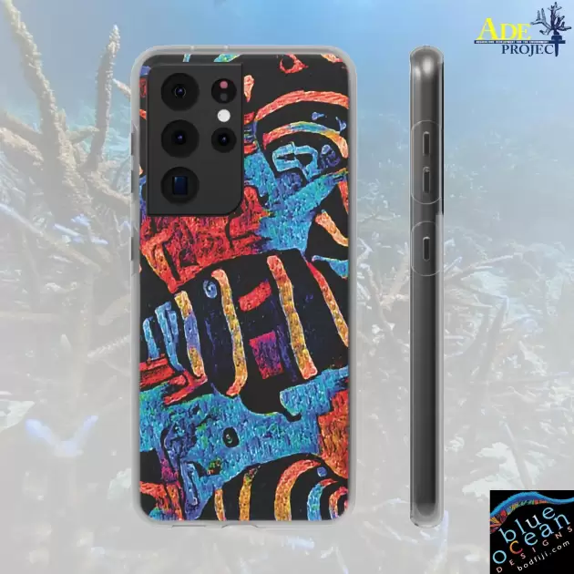 Last Dance Android Flexi Case - Walt Smith Fiji Ocean Art - Supports ADE Reef Restoration