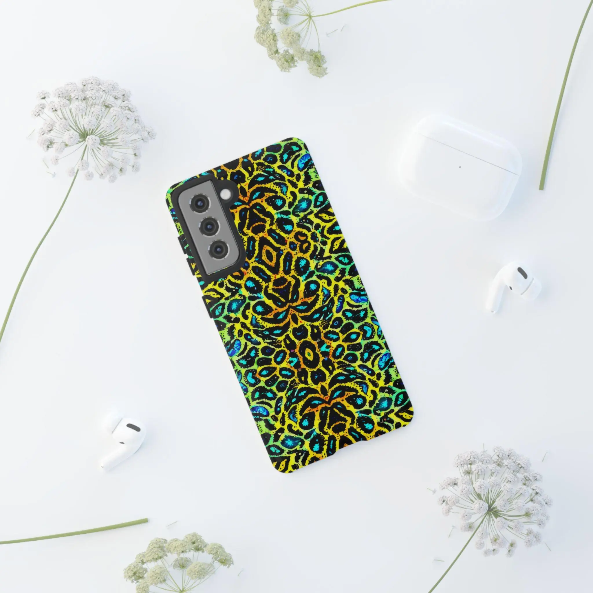 Golden Cat Android Tough Case - Walt Smith Fiji Ocean Art - Supports ADE Reef Restoration