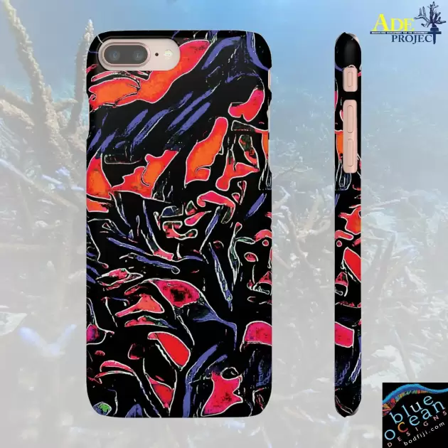 Dark Rider iPhone Snap Case - Walt Smith Fiji Ocean Art - Supports ADE Reef Restoration