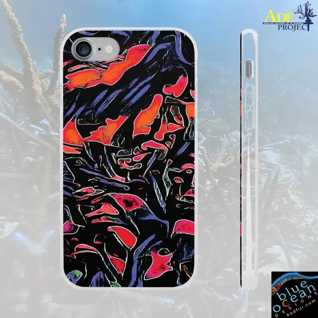 Dark Rider iPhone Flexi Case - Walt Smith Fiji Ocean Art - Supports ADE Reef Restoration