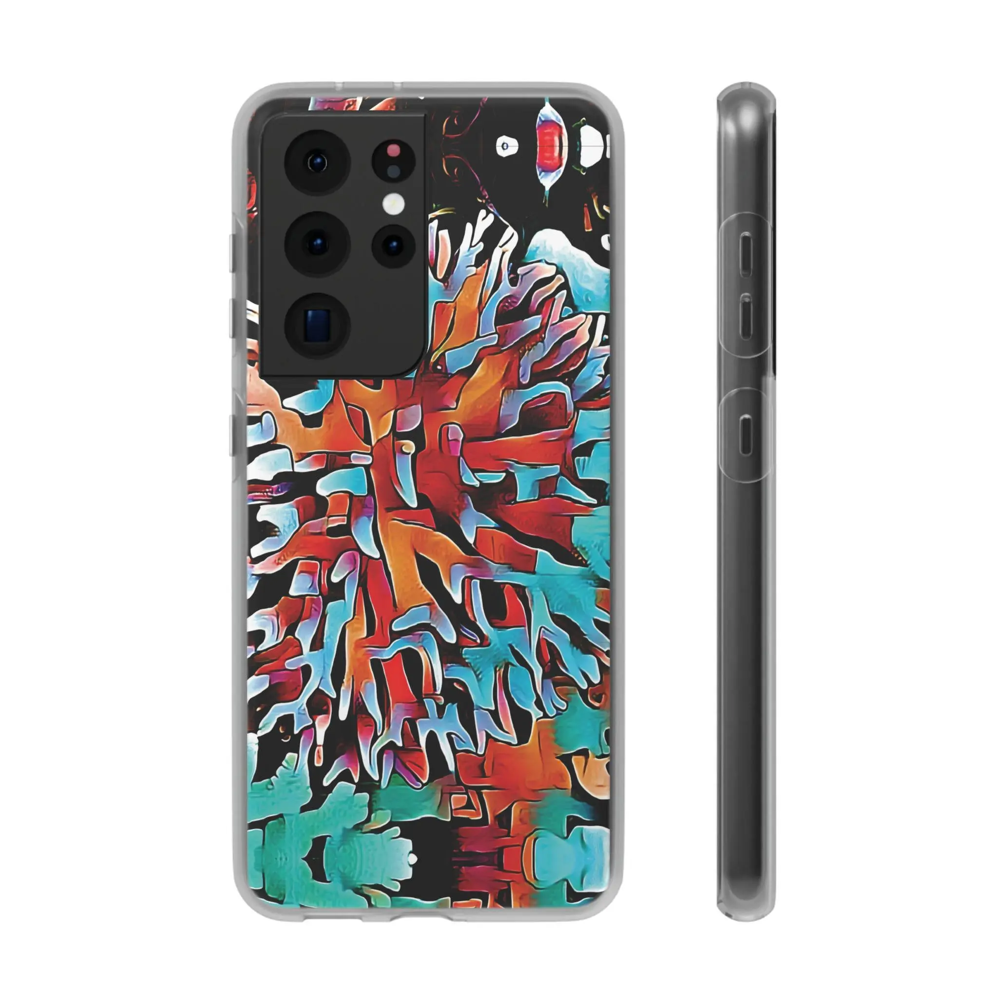 Aqua Spike Android Flexi Case - Walt Smith Fiji Ocean Art - Supports ADE Reef Restoration