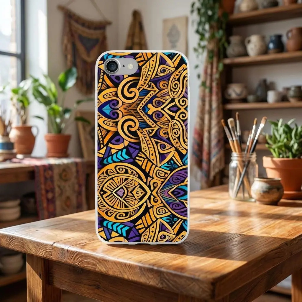 Gold Indo iPhone Flexi Case - Walt Smith Fiji Ocean Art - Supports ADE Reef Restoration