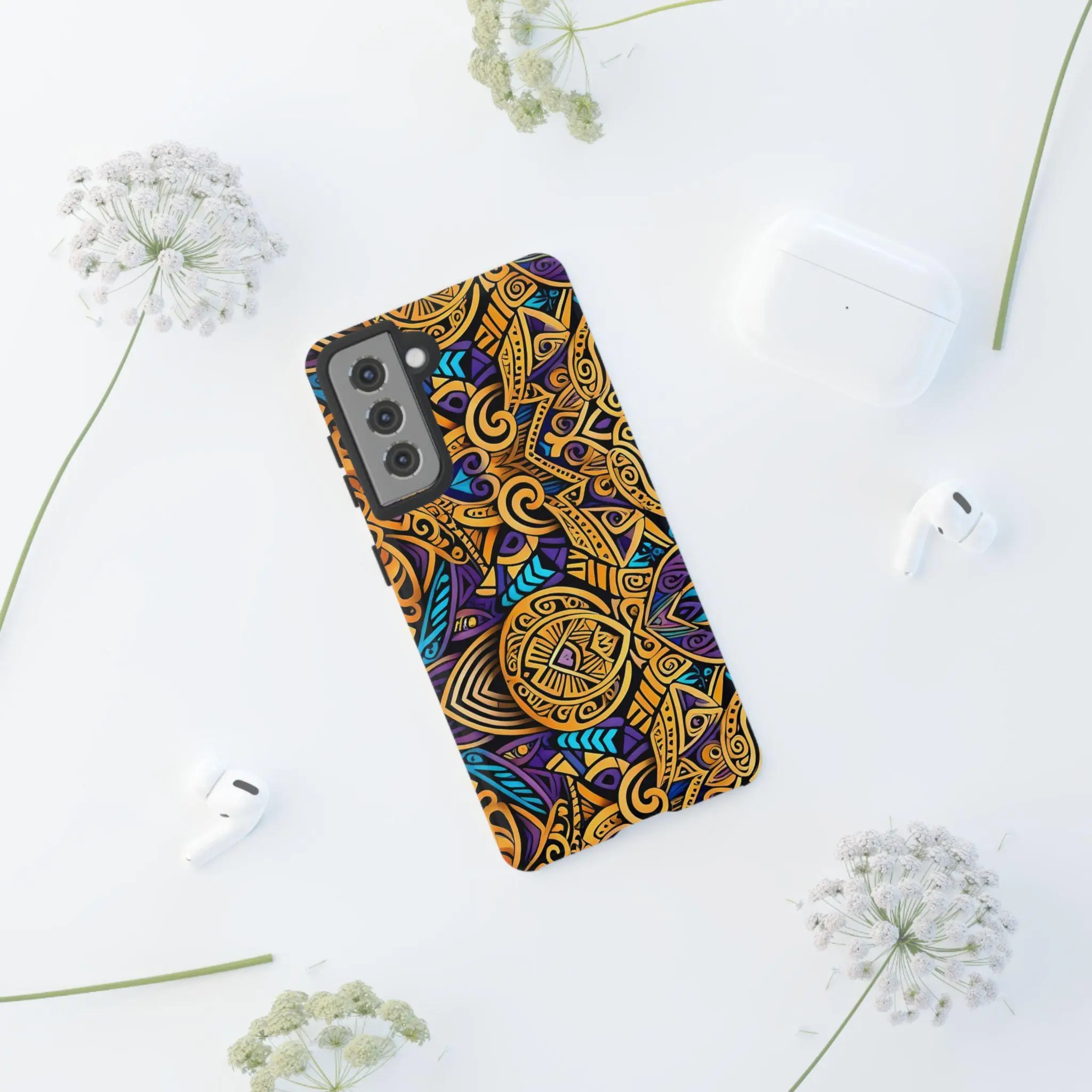 Gold Indo Android Tough Case - Walt Smith Fiji Ocean Art - Supports ADE Reef Restoration