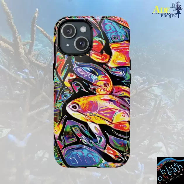 Busy Day iPhone Magnetic Case - Walt Smith Fiji Ocean Art - Supports ADE Reef Restoration