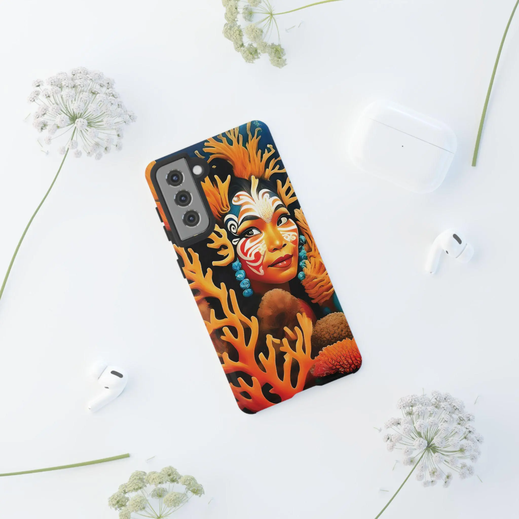 Aqua Beauty Android Tough Case - Walt Smith Fiji Ocean Art - Supports ADE Reef Restoration