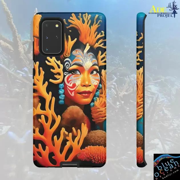 Aqua Beauty Android Tough Case - Walt Smith Fiji Ocean Art - Supports ADE Reef Restoration